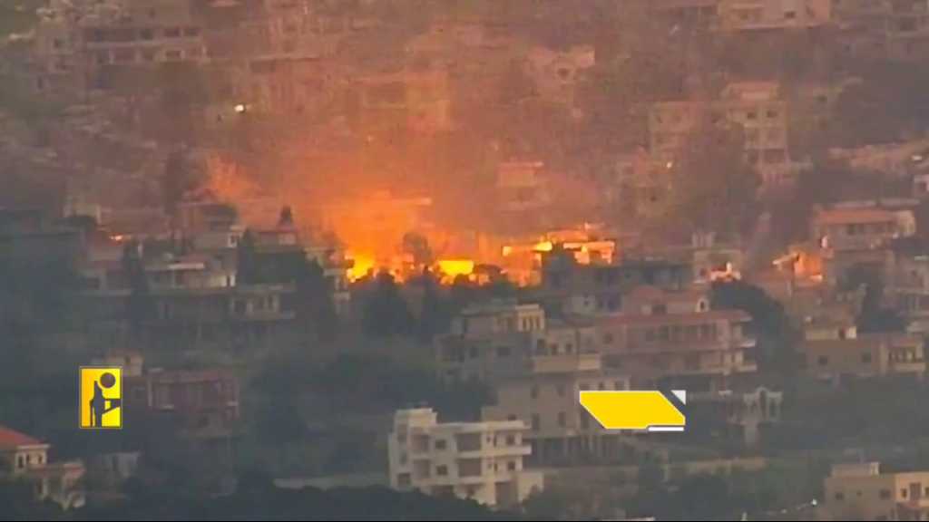 بالفيديو | مشاهد من عمليّة استهداف المقاومة الإسلامية آلية هندسيّة من نوع D9 تابعة لجيش العدو الإسرائيلي في بلدة الطيبة جنوب لبنان.